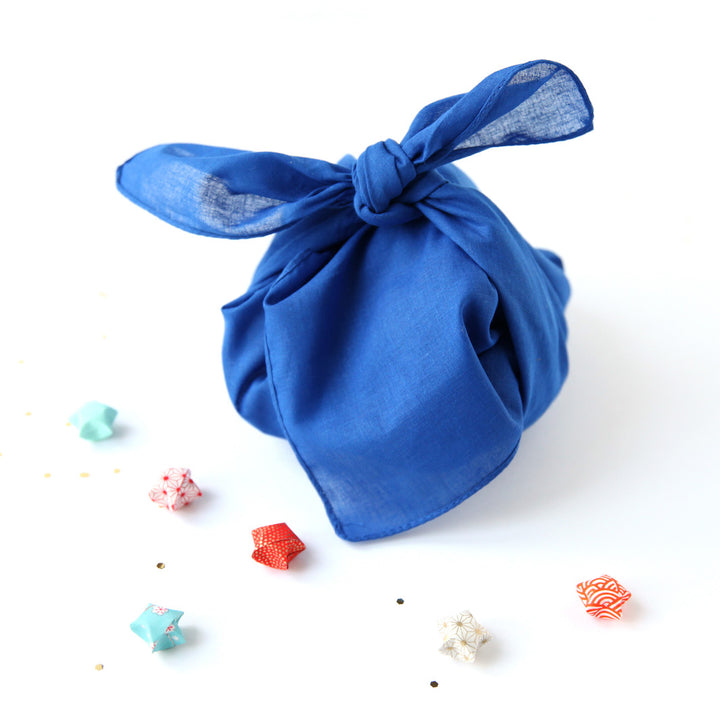 Furoshiki - Uni - Bleu - 50x50cm