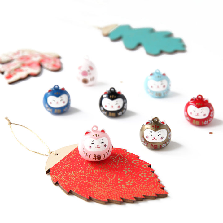 Gros Grelot - Daruma Chat - Bleu Ciel