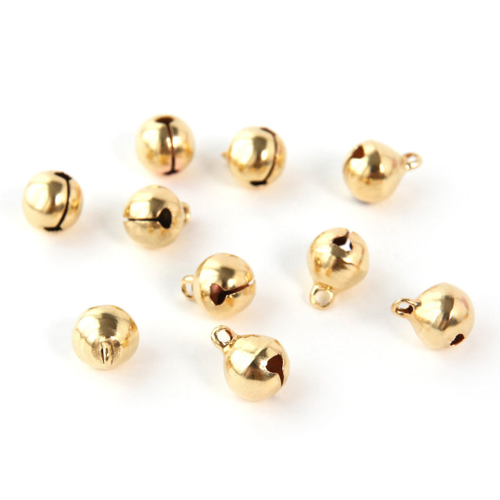 Lot de 10 Gros Grelots - Or
