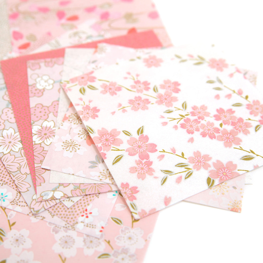20 Papiers Origami - 10 x 10 cm - Sakura