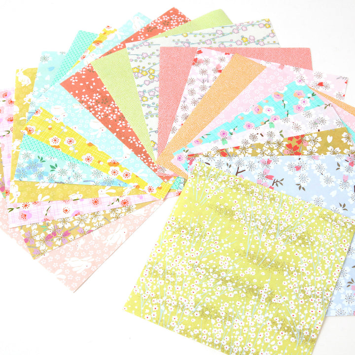 20 Papiers Origami - 15 x 15 cm - Pastel