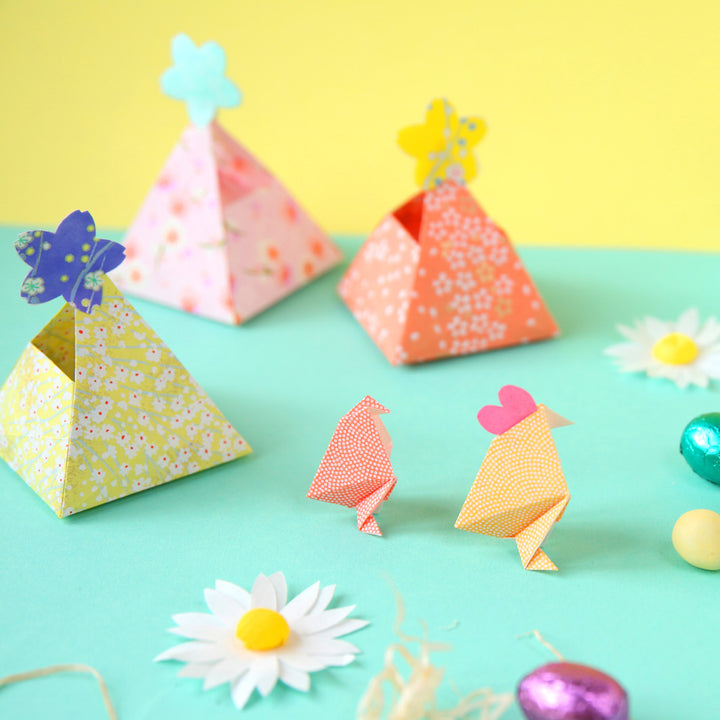 20 Papiers Origami - 15 x 15 cm - Pastel