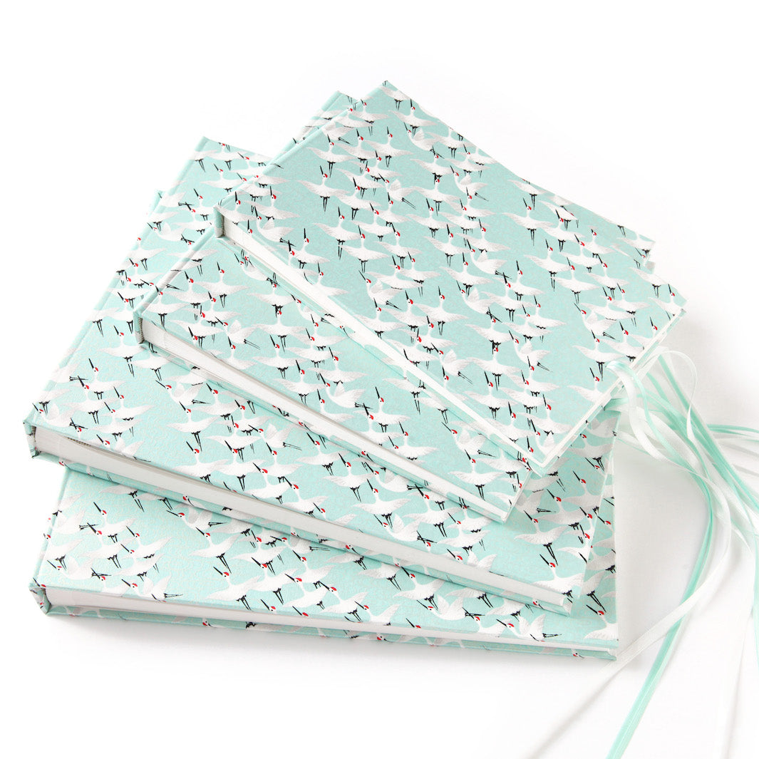 Papier Japonais - Envolée de Grues - Vert d'Eau - M663