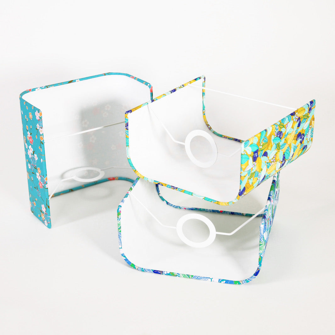 Applique murale japonaise - Océan - Blanc Or - M648