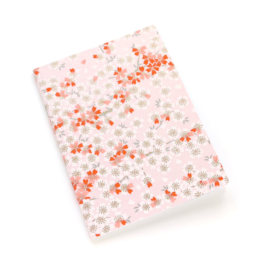 Papier Japonais - Fleurs de Cerisier - Rose Pâle, Corail et Blanc - M656