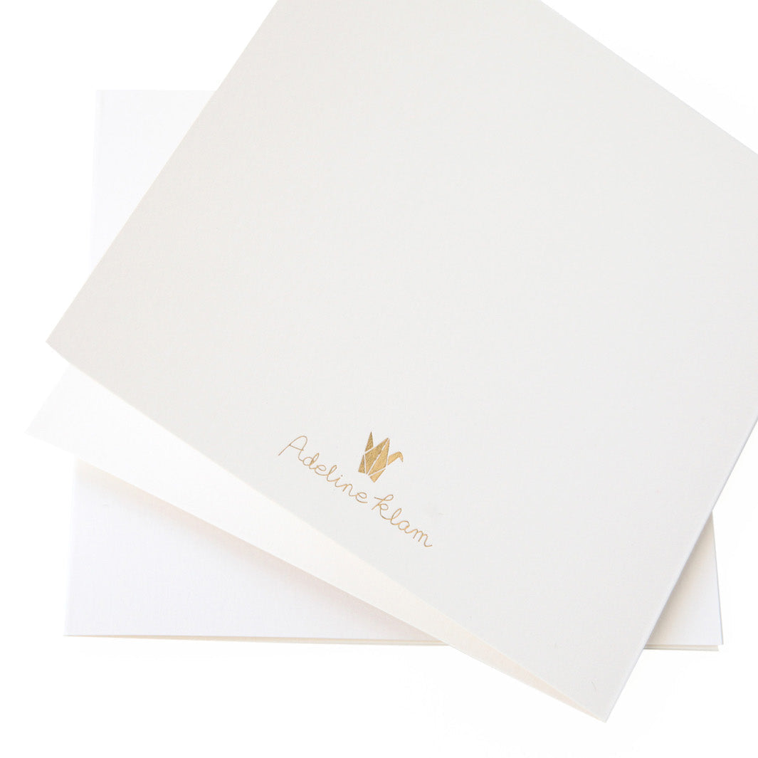 Carte - Coeur en Origami - Samekomon - Rouge et Blanc - M461