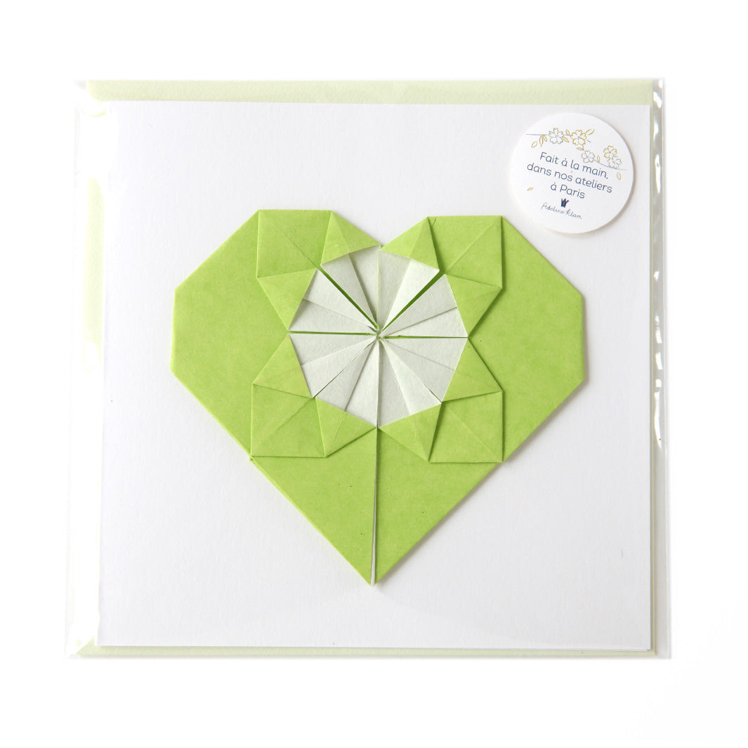 Papier Japonais - Uni - Vert Jardin - U594