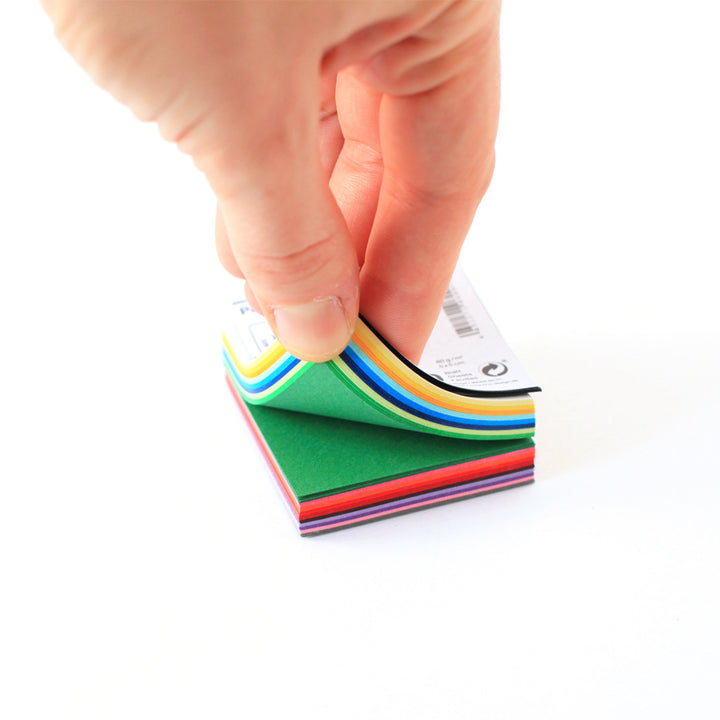 200 Papiers Origami Unis - 5x5cm - 20 Couleurs Basiques