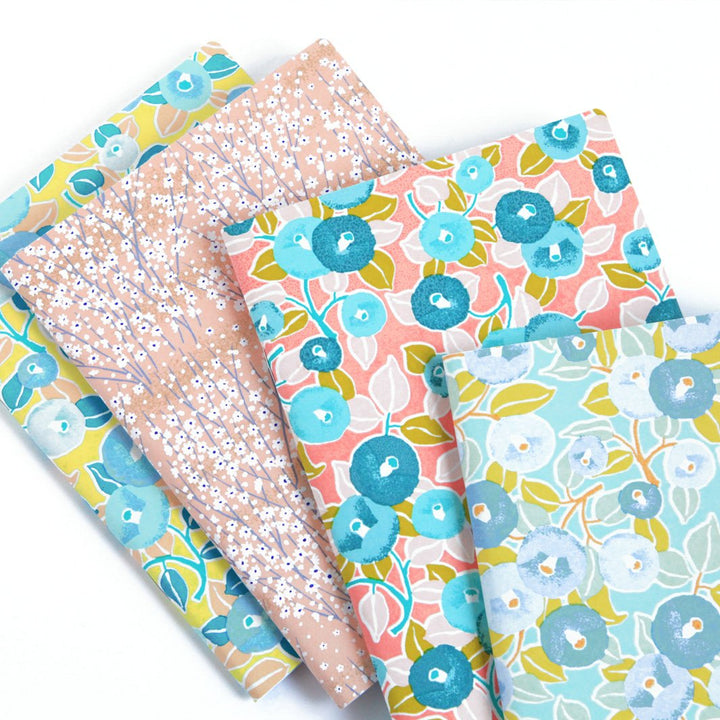 Carnet Papier Japonais - Champs de Fleurs - Saumon Clair - M811