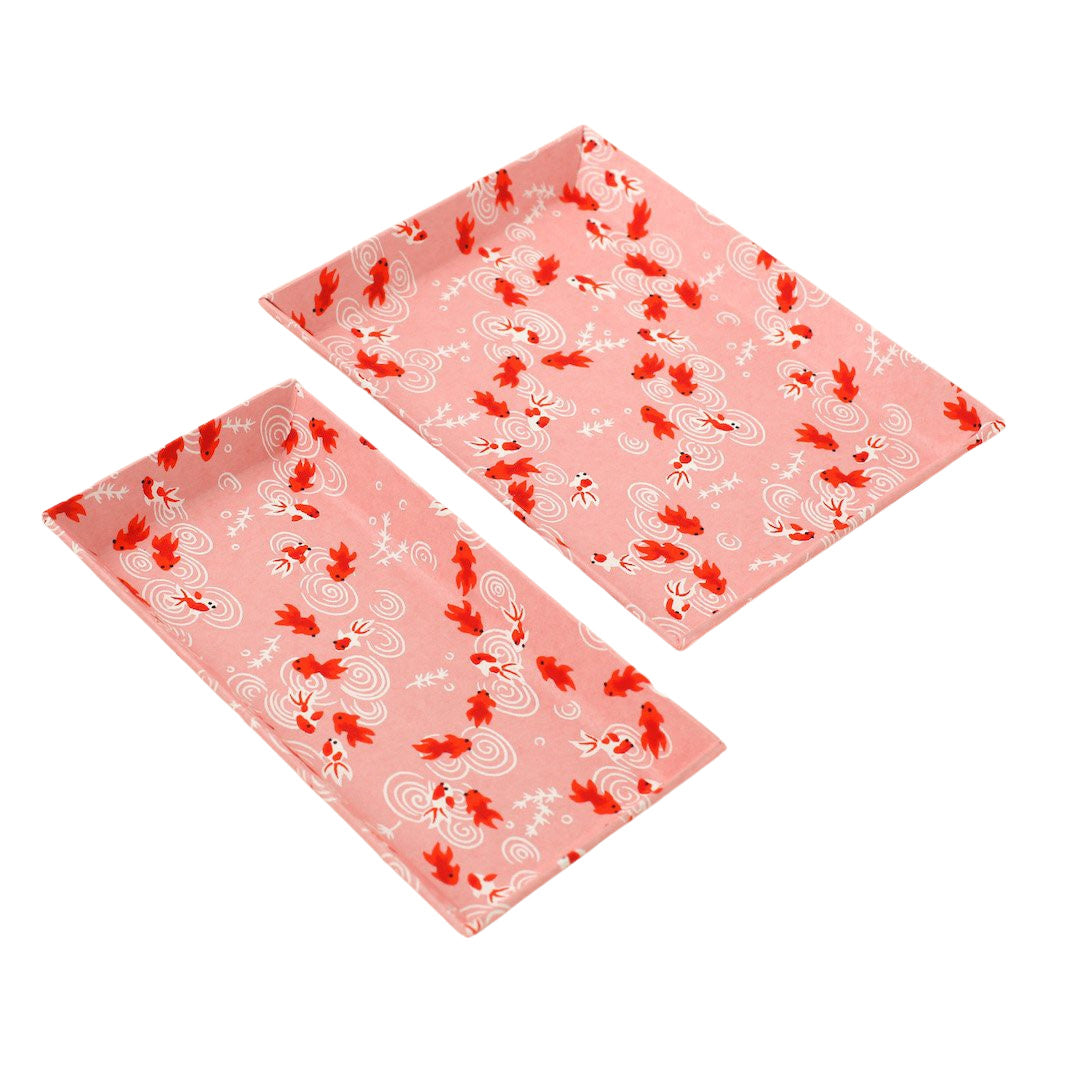 Papier Japonais - Poissons - Rose - M136