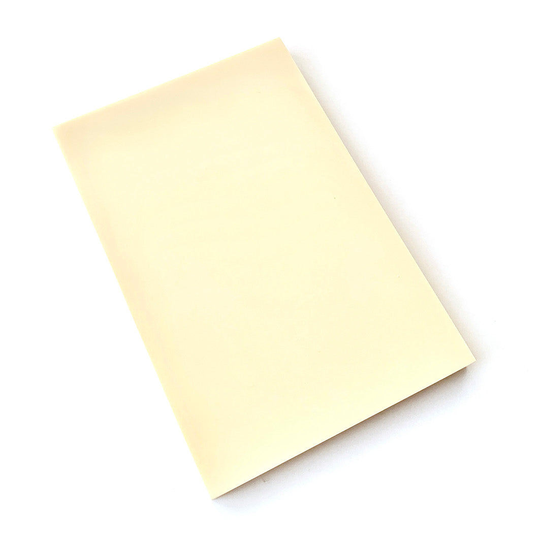 Bloc de Gomme à Graver Japonaise Seed - Bicolore, Jaune Pâle et Blanc