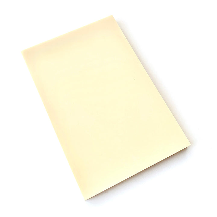 Bloc de Gomme à Graver Japonaise Seed - Bicolore, Jaune Pâle et Blanc