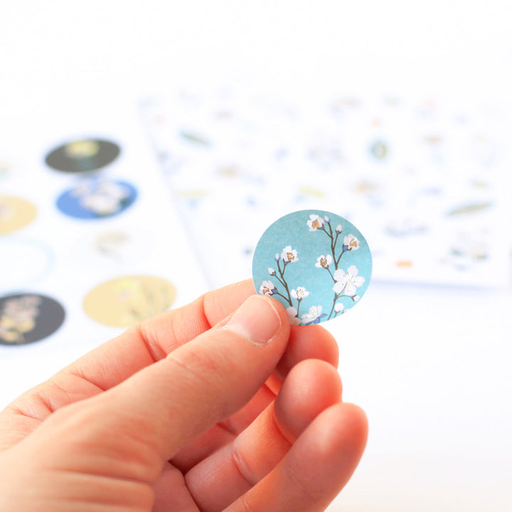 4 Planches de 60 stickers - Fleurs Chics
