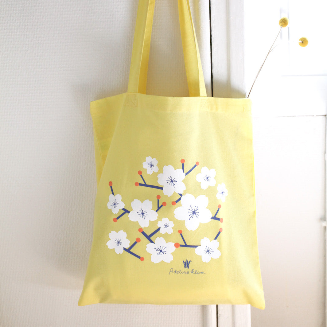 Tote Bag Adeline Klam - Sakura - Jaune