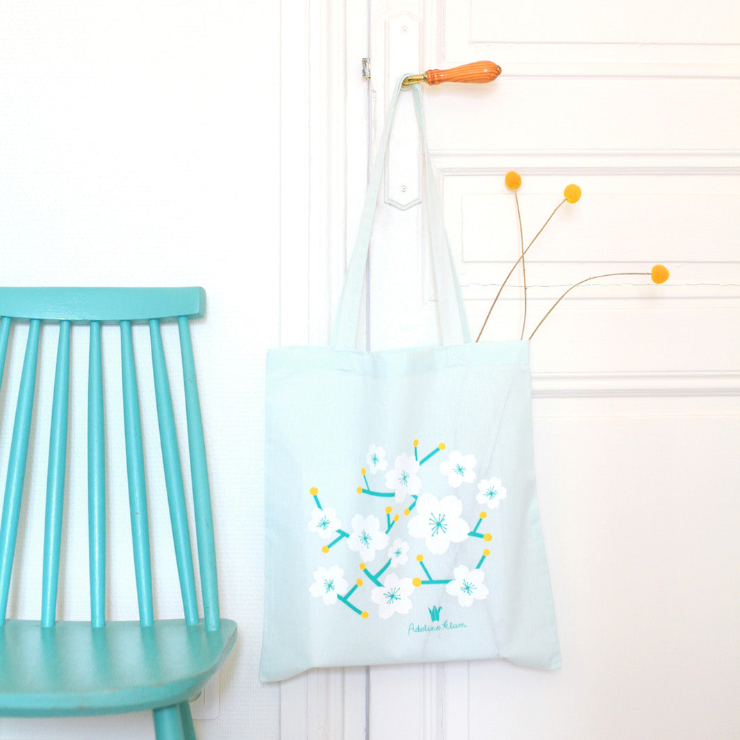 Tote Bag Adeline Klam - Vert d'eau