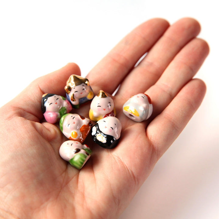 Petit Grigri en céramique - Les 7 Divinités du Bonheur - Ebisu