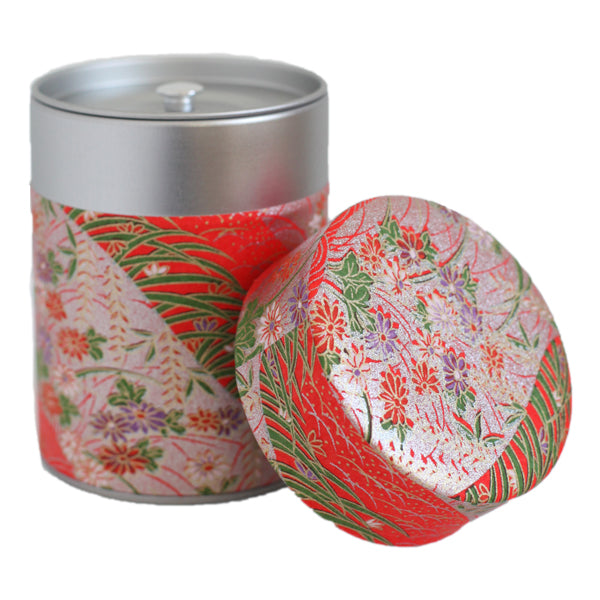 Boîte à thé japonaise Dunes Rose et Rouge - M745