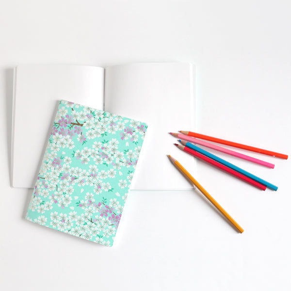 Carnet de notes - Fleurs de Cerisier - Menthe - M579