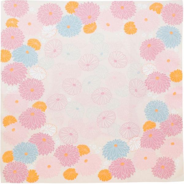 Furoshiki - Chrysanthèmes - Mauve - Adeline Klam - 100x100cm