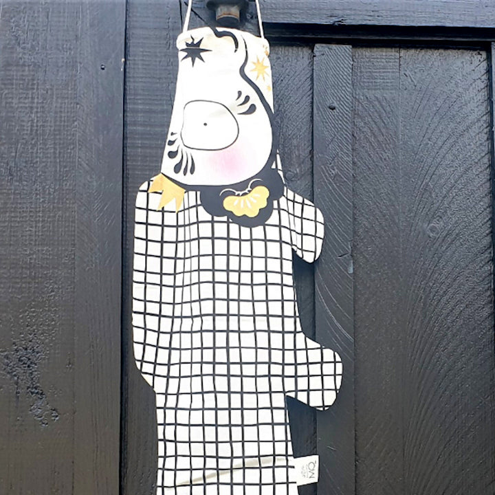 Koinobori Madame Mo - Black & White - S