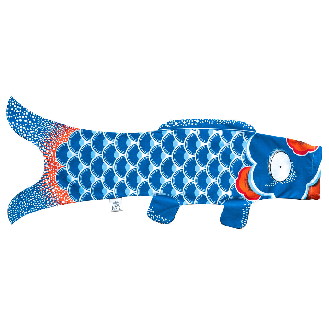 Koinobori Madame Mo - Bleu Océan - S