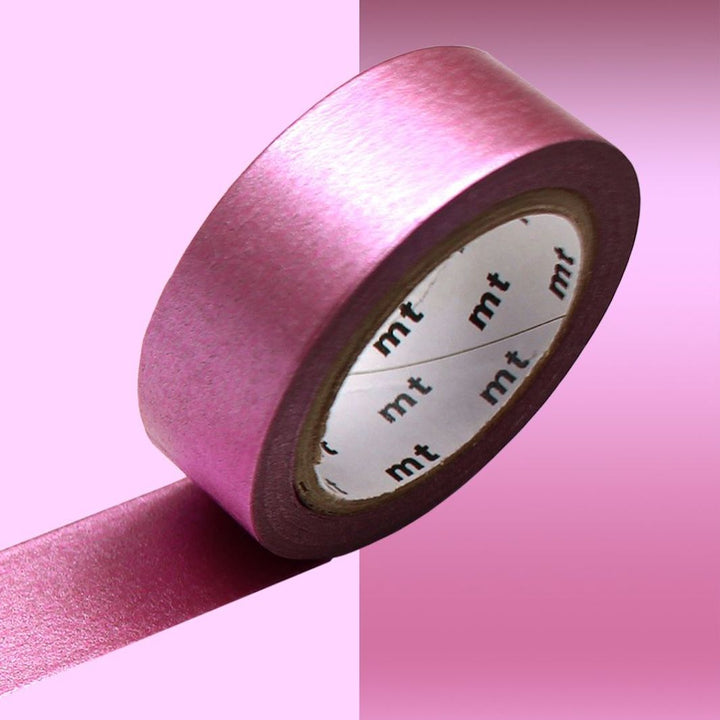 photo pakshot d'un masking tape uni métallisé de couleur rose
