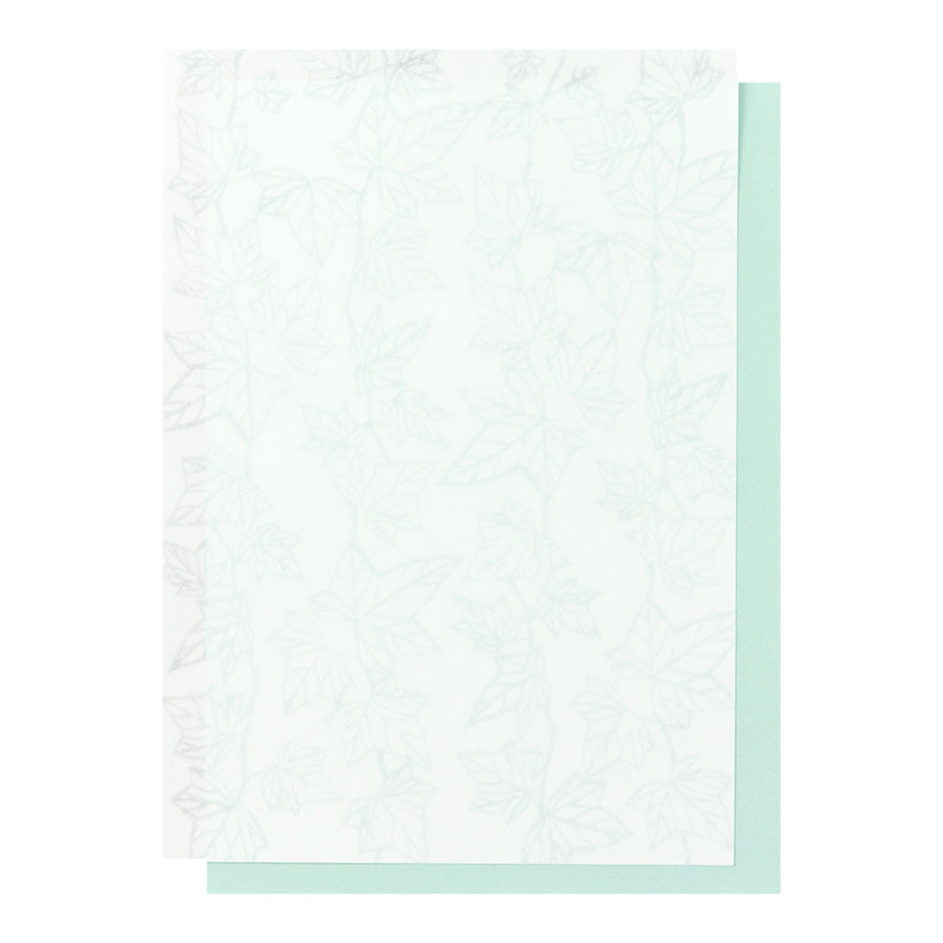 Bloc de 18 Papiers à Lettres - Lierres, Camomilles et Symphorines - 17,7 x 25cm (B5)