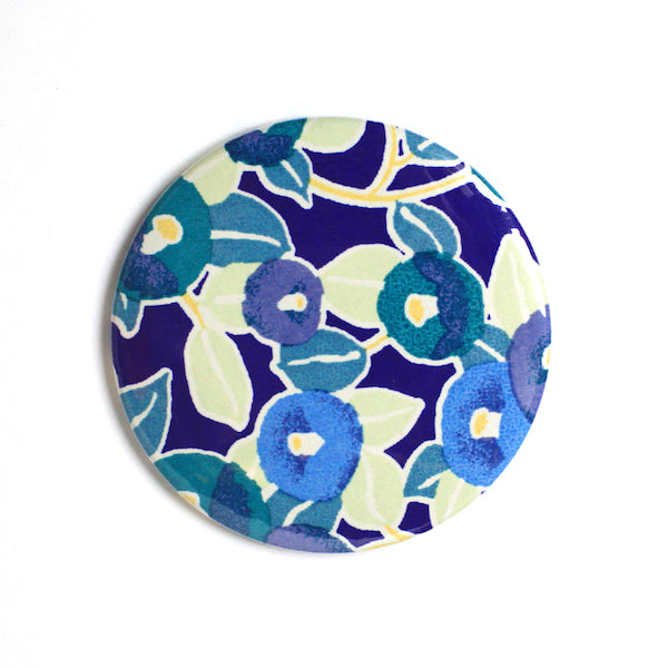 Papier Japonais - Camélias - Mauve, Bleu, Vert et Violet - M800