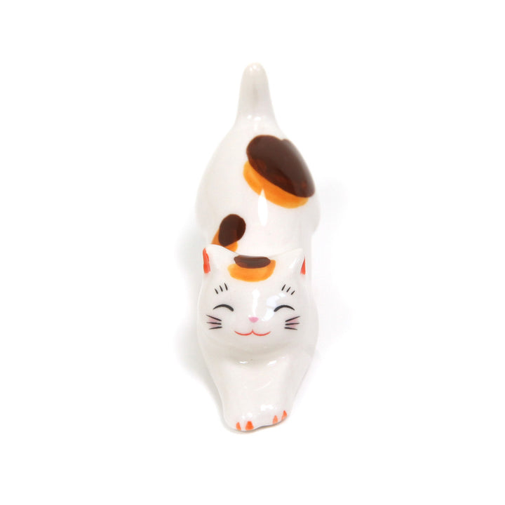 Chat qui S'étire - Porte-Baguettes - Moucheté, Marron et Roux