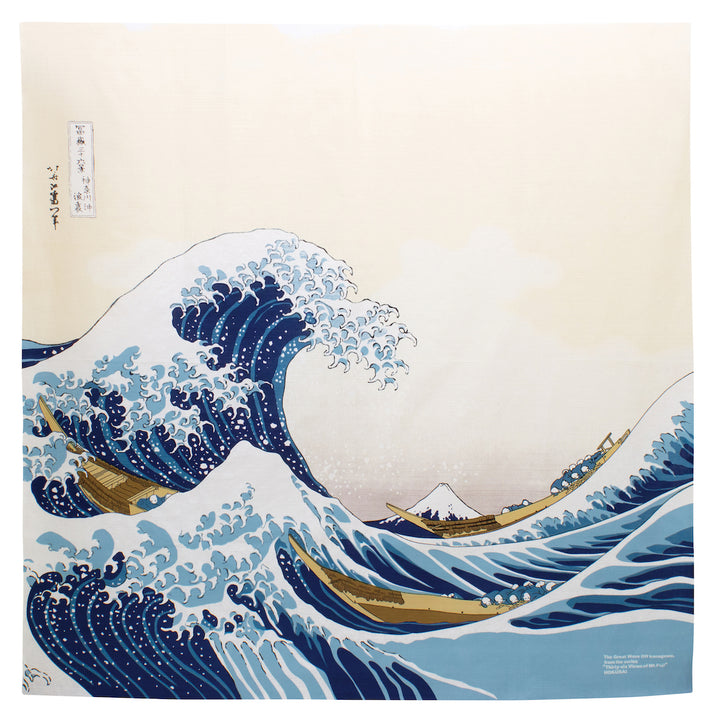 Furoshiki - La Grande Vague de Kanagawa - Ukiyo-e - 104x104cm