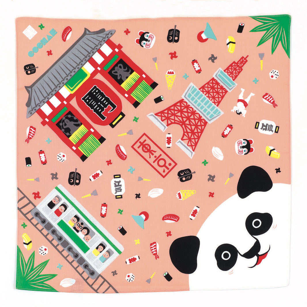 Furoshiki - Tokyo - Fuku Cochae - 48x48cm