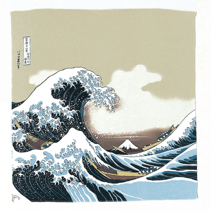 Furoshiki - La Grande Vague de Kanagawa - Ukiyo-e - 68x68cm
