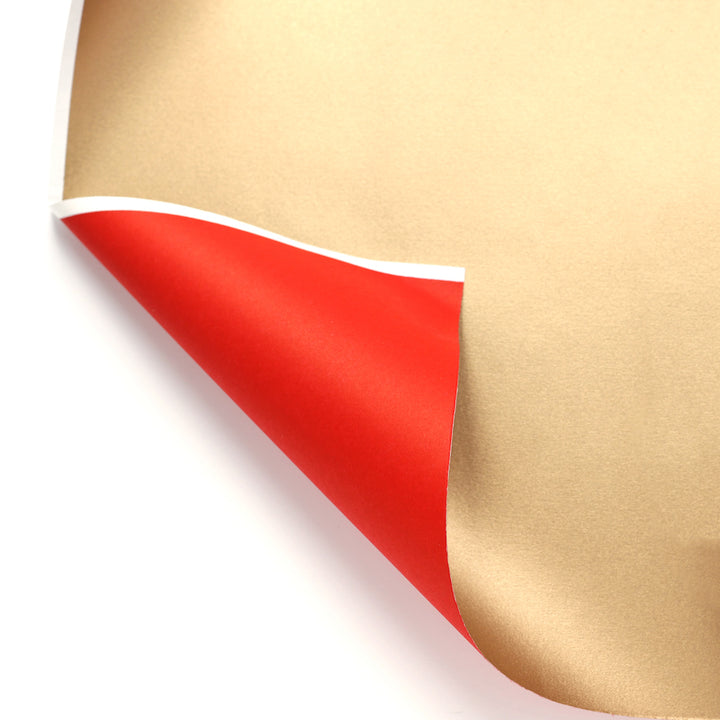 Papier Japonais - Uni, Recto Verso - Rouge et Or - M960