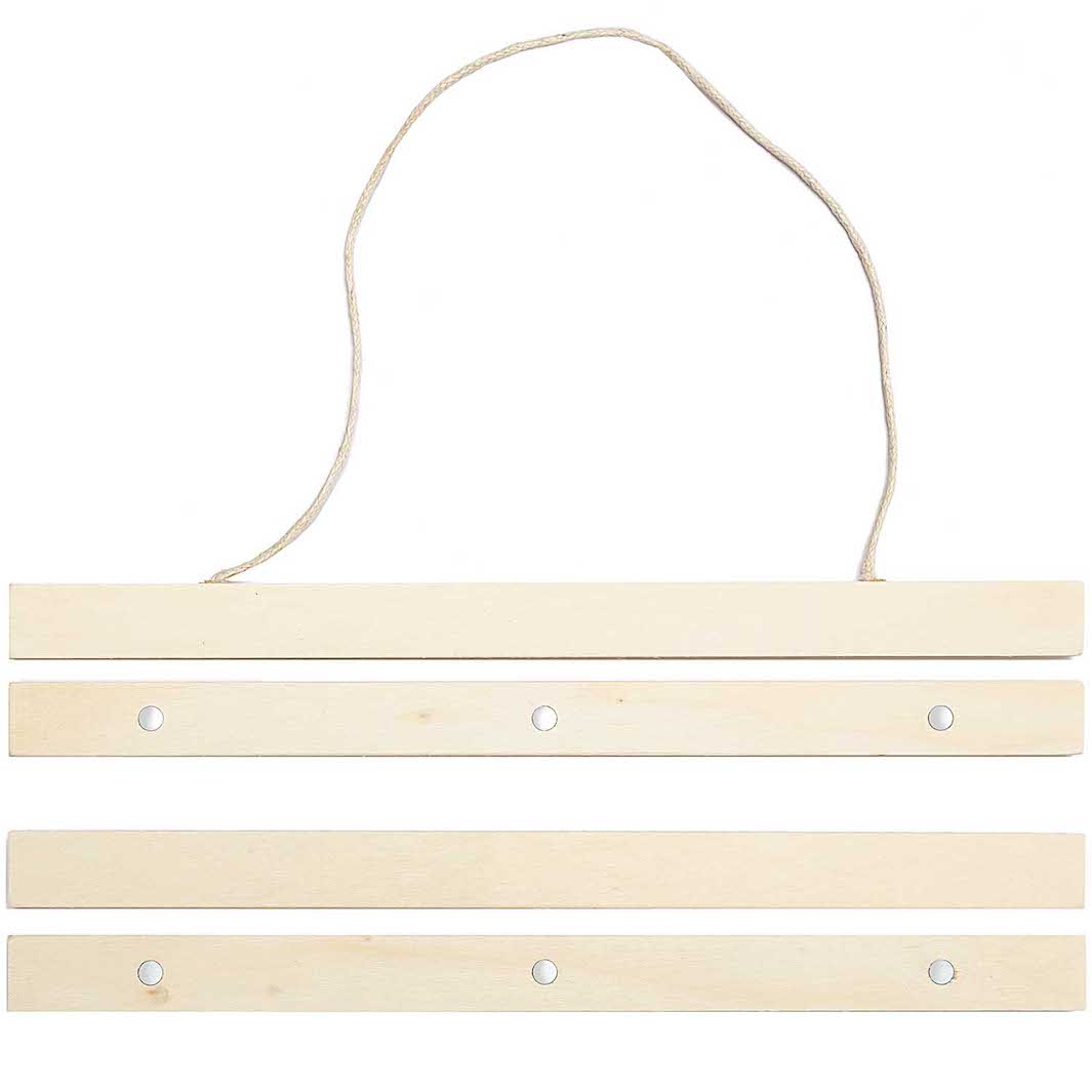 Porte-Affiche Magnétique en bois - 30cm