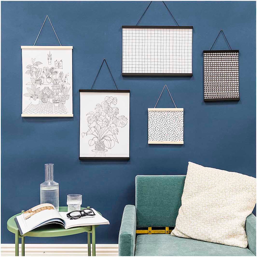 Porte-Affiche Magnétique en bois - 30cm