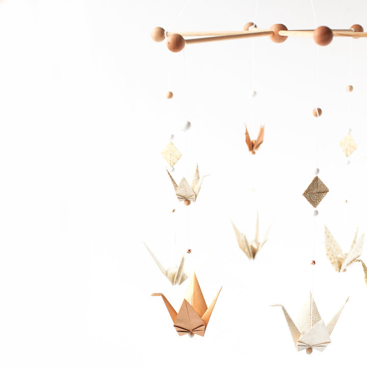 Structure étoile pour mobile en bois