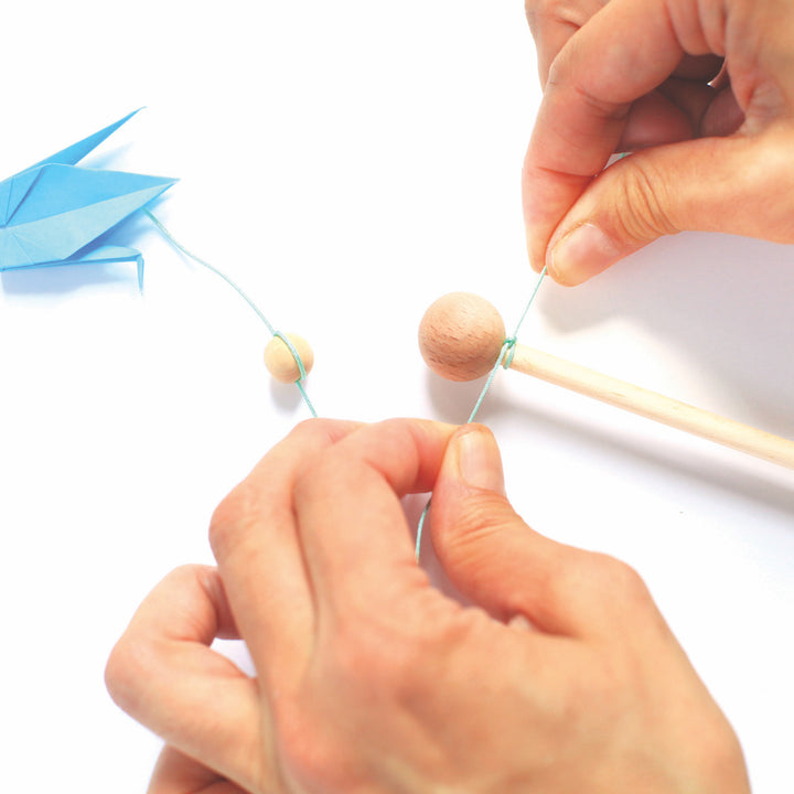 Structure étoile pour mobile en bois