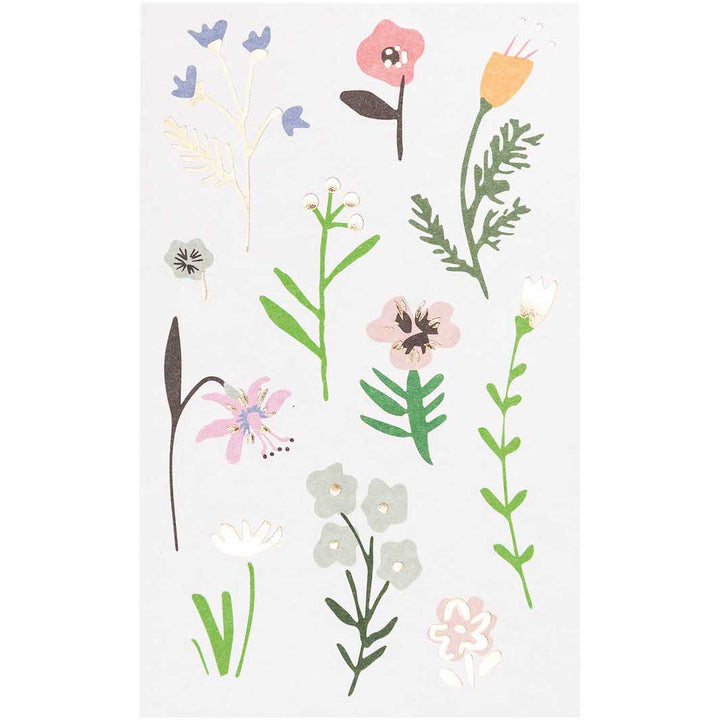 4 Planches de 58 Stickers - Fleurs