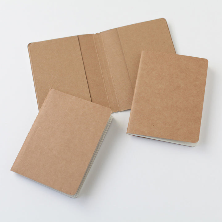 Lot de 2 petits carnets - Ligné et Quadrillé