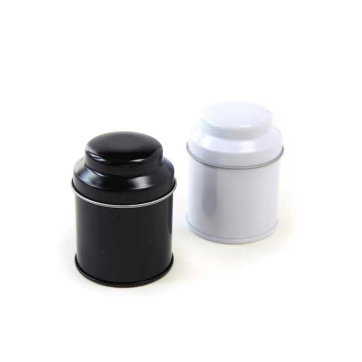 Boîte à Thé en Métal à Décorer - Dôme - Blanc - 25g