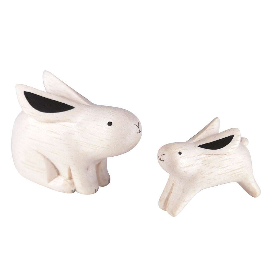 Famille de Lapins en bois - Pole Pole - T-Lab